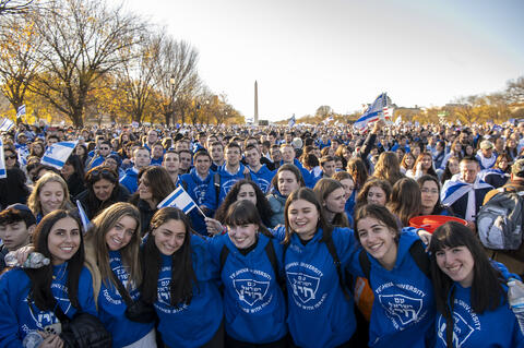 Students at rally